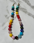 JRD BOLD round gemstone necklace