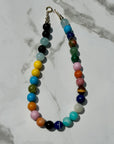 JRD BOLD round gemstone necklace