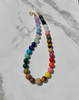 JRD BOLD round gemstone necklace