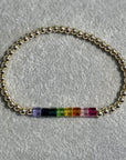 JRD Swarovski Crystal Rainbow Stretch Bracelets