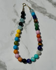 JRD BOLD round gemstone necklace