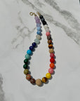JRD BOLD round gemstone necklace