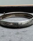 Vintage Birks Sterling Silver Floral Engraved Bangle