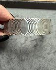 Vintage Deco Wide Sterling Cuff