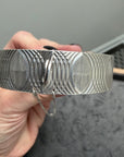 Vintage Deco Wide Sterling Cuff