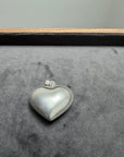 Vintage Puffy Rattle Heart Charm