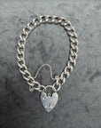 Vintage Sterling Puffy Curb Link Bracelet - 7.48" Length