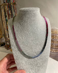 The "Tisissi" - all natural faceted gemstone necklace.
