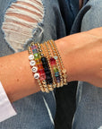 JRD Swarovski crystal and 14k gold filled bracelets in various sizes