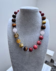 JRD BOLD round gemstone necklace