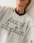 JRD LUXE X Face of Adoption sweatshirt