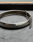 Vintage Birks Sterling Silver Floral Engraved Bangle