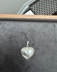 Vintage Puffy Rattle Heart Charm